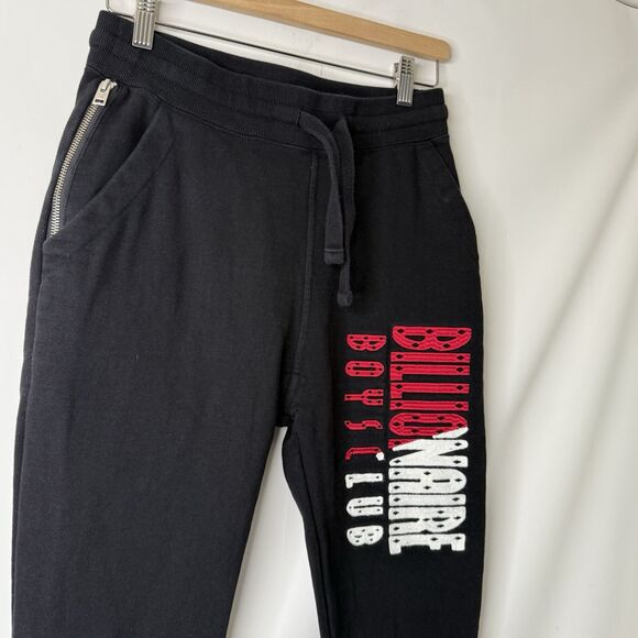 Billionaire Boys Club Cadet Jogger Sweatpants Small Black Lounge Logo Spellout - Picture 4 of 11